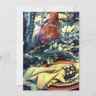 Configuração de Mesa Feliz de Ação de Graças