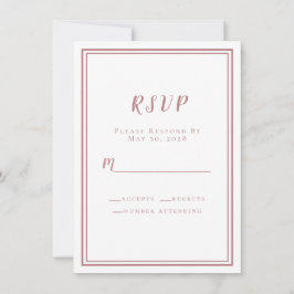 Confirmação de Casamento Branco & Rosa Simples Min