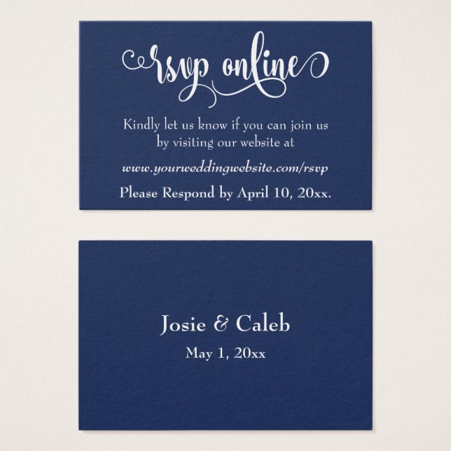 Confirmação de Casamento Online Inserir Branco Scr (Frente & Verso)