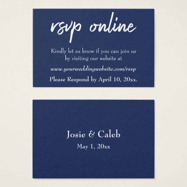 Confirmação de Casamento Online Inserir Marinho Sc (Frente & Verso)