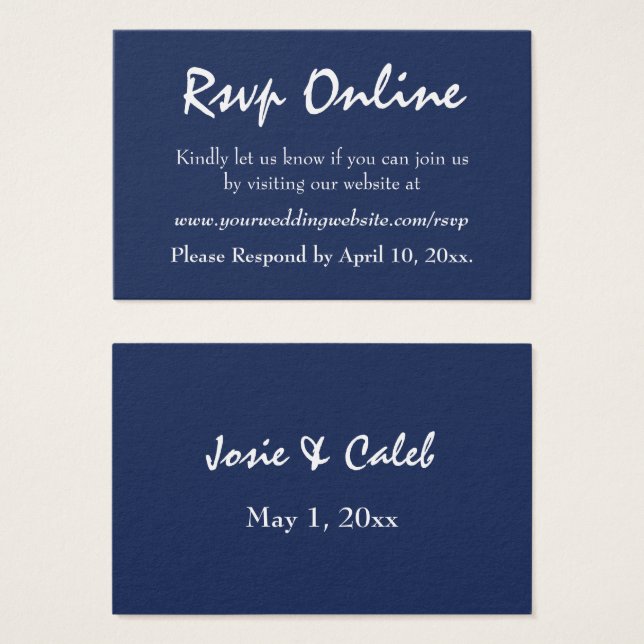 Confirmação de Casamento Online Texto Branco Editá (Frente & Verso)