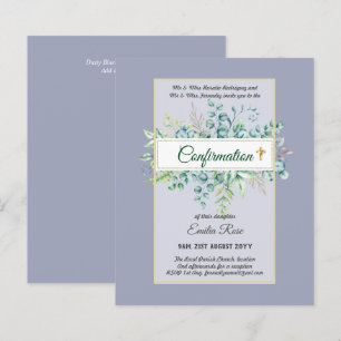 CONFIRMAÇÃO DE CRENÇA Convidar Moderno Duplo Lado