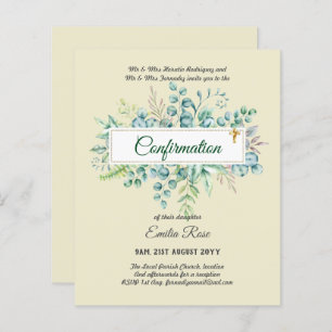 CONFIRMAÇÃO DE CRENÇA Convidar Moderno Duplo Lado