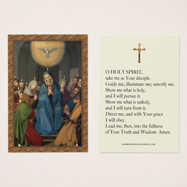 Confirmação Espírito Santo da Virgem Pentecoste Ma (Frente & Verso)