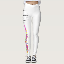 Conforto Atende Coragem Leggings do Logotipo LK