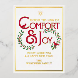 Conforto e Alegria Tipografia Feliz Natal