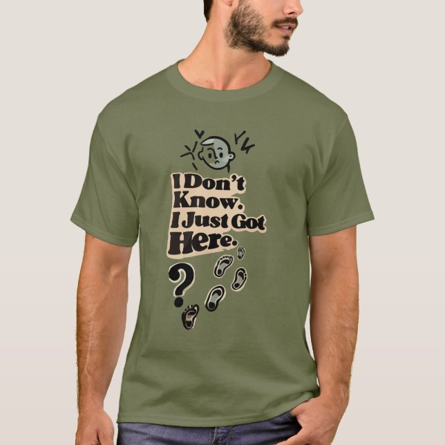 Confused Introvert Quote T-Shirt – “I Don’t Know (Frente)
