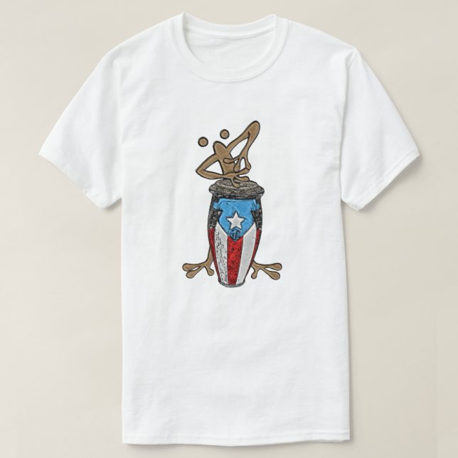 Conga Coqui Taino T-Shirt (Frente do Design)