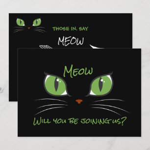 Conheça o convite personalizado dos olhos de gatos