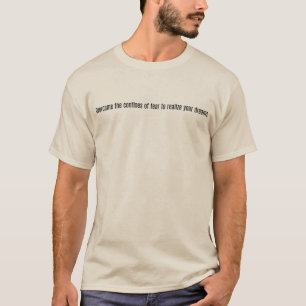 Conheça os seus sonhos, camisa básica dos homens