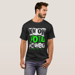 Conheça Seu Poder Camiseta Gráfica Motivacional Ma