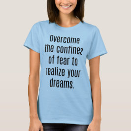 Conheça seus sonhos Camisa Básica das Mulheres