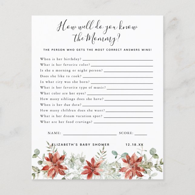 Conhece A Mamãe | Jogo Chá de fraldas (Frente)