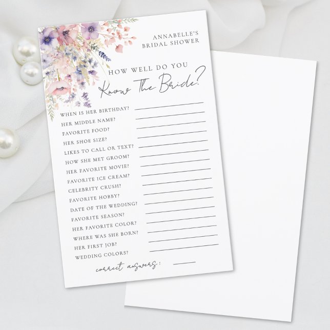 Conhece O Chá de panela De Flor Selvagem Da Noiva (Know The Bride Wildflower Bridal Shower)