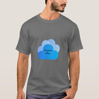 "Conhecimento é T-Shirt Gráfico de Nuvens de Energ