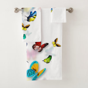 Conjunto colorido de toalhas para banho-maria