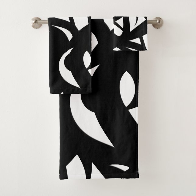 Conjunto Contemporâneo de Toalhas Branca/Bandeja P (Insitu)