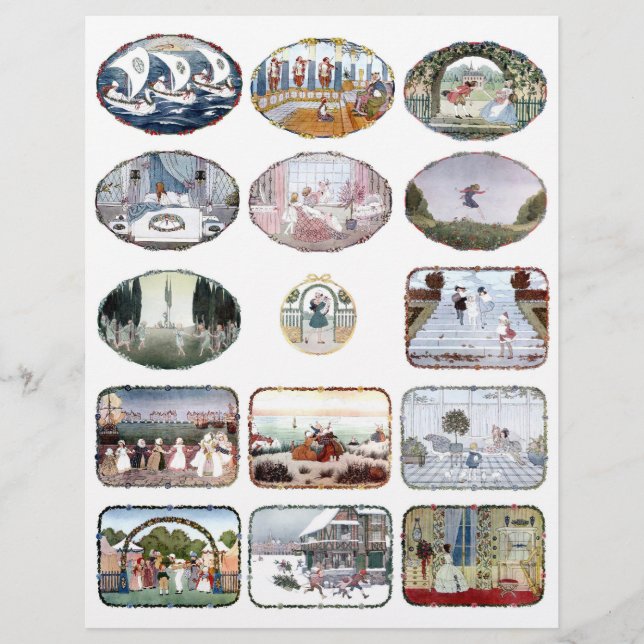 Conjunto de 15 - Folha de Colagem de Imagens do Li (Frente)