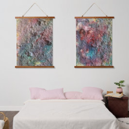 Conjunto de 2 Tapeçarias de Arte Abstrata
