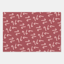 Conjunto de 3 folhas planas de papel de embrulho