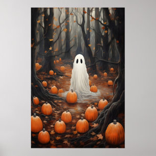 Conjunto de 6 impressões de fantasmas de Halloween