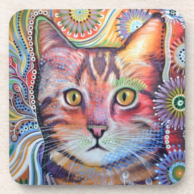 Conjunto de 6 Porta copos - Abstrato - Compras (Frente)