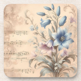 Conjunto de 6 porta-copos de cortiça Bluebell Vint
