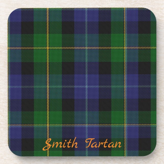 Conjunto de 6 Porta-Copos de Tartã Smith para Pres (Frente)