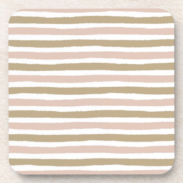 Conjunto de 6 Porta-Copos Listrados Horizontais (Frente)