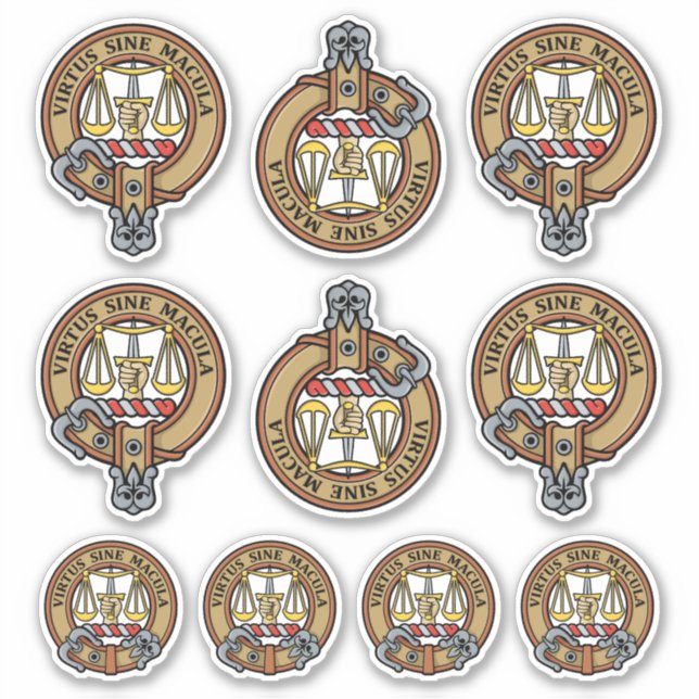 Conjunto de Adesivos Clan Russell Crest (Frente)