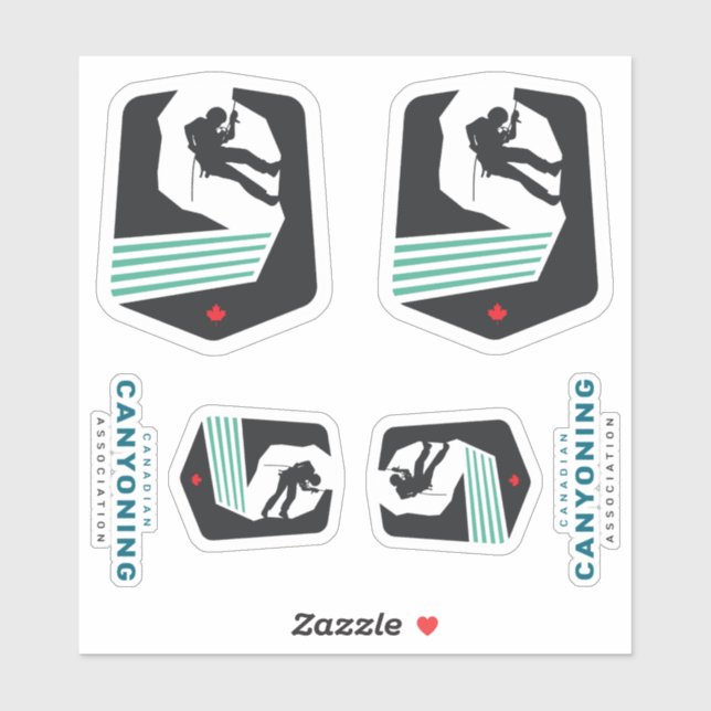 Conjunto de Adesivos da Associação Canadense de Ca (Folha)