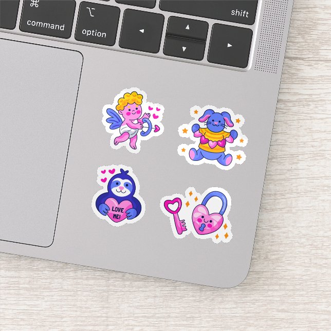 Conjunto de adesivos de amor fofo (Detalhe)
