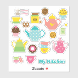 Conjunto de Adesivos de Cozinha