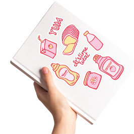 Conjunto de Adesivos de Despensa Rosa Suave e Amar