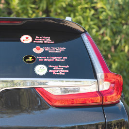 Conjunto de Adesivos de Doação de Órgãos