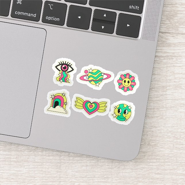 Conjunto de adesivos de festa rave (Detalhe)