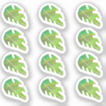 Conjunto de Adesivos de Folha de Monstera Líquido 