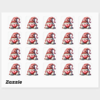 Conjunto de Adesivos de Gnomos do Amor