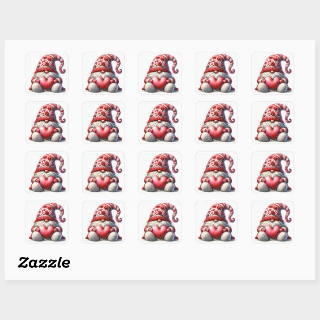 Conjunto de Adesivos de Gnomos do Amor (Folha)