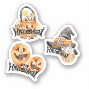 Conjunto de adesivos de Halloween