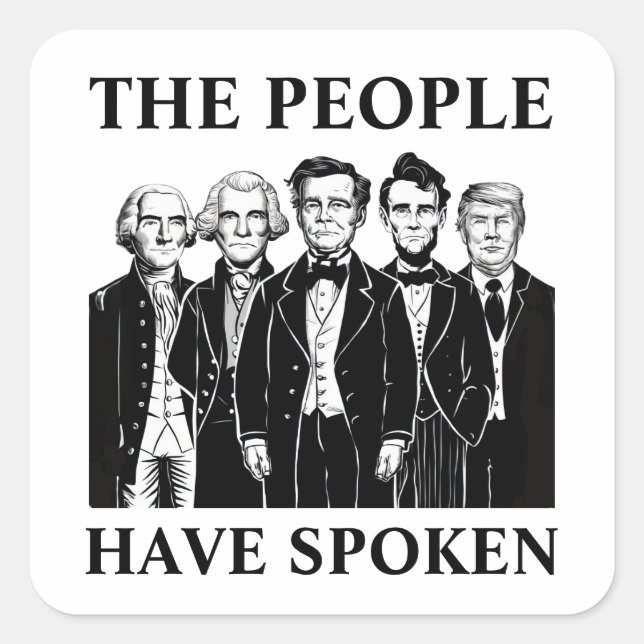 Conjunto de Adesivos de Inauguração do Presidente (Frente)