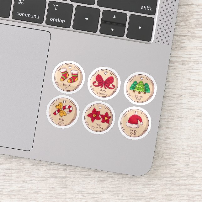 conjunto de adesivos de Natal (Detalhe)