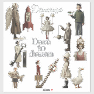 Conjunto de Adesivos de Vinil de Personagens Surre