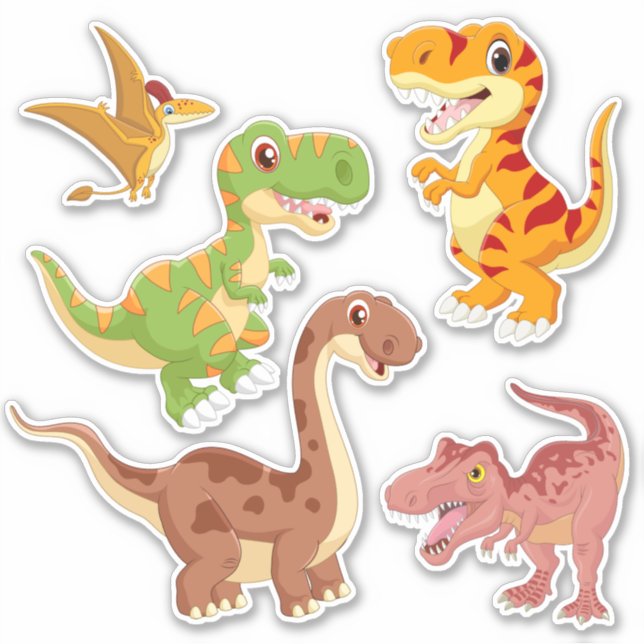 Conjunto de Adesivos Dinossauros de Cartoons Bonit (Frente)
