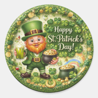Conjunto de Adesivos do Leprechaun do Dia de São P