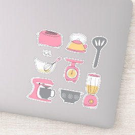 Conjunto de adesivos Eletrodomésticos de cozinha C