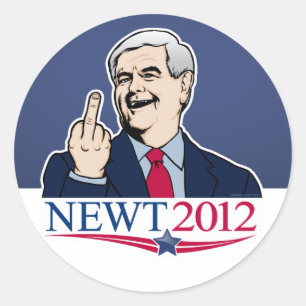 Conjunto de adesivos New Gingrich 2012 Gag