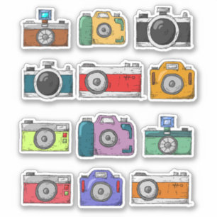 Conjunto de adesivos para câmeras retrorreflector