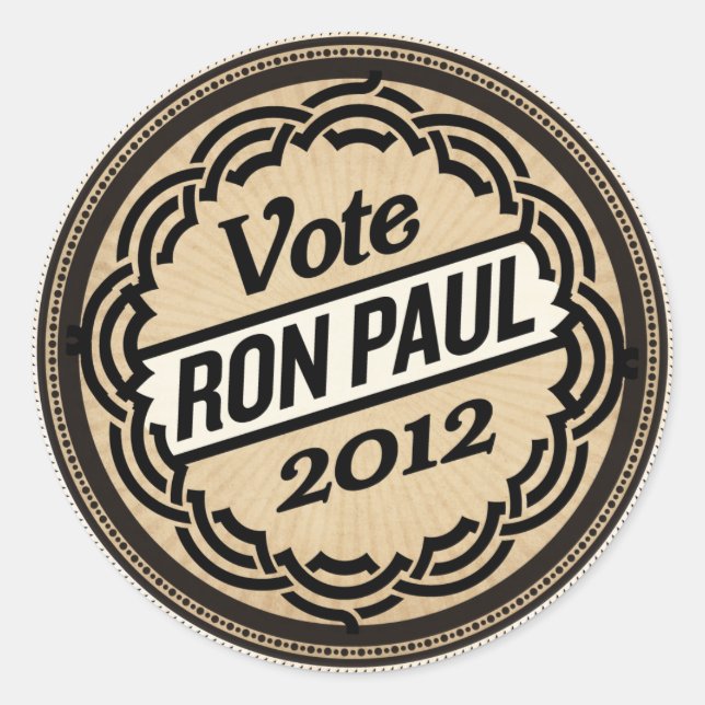 Conjunto de Adesivos Ron Paul 2012 (Frente)
