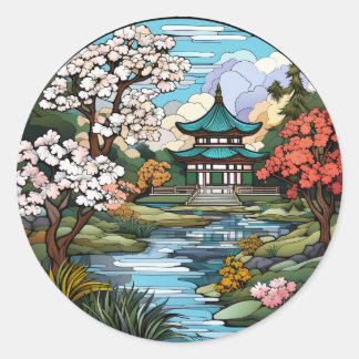 Conjunto de Adesivos Tranquilo e Templo